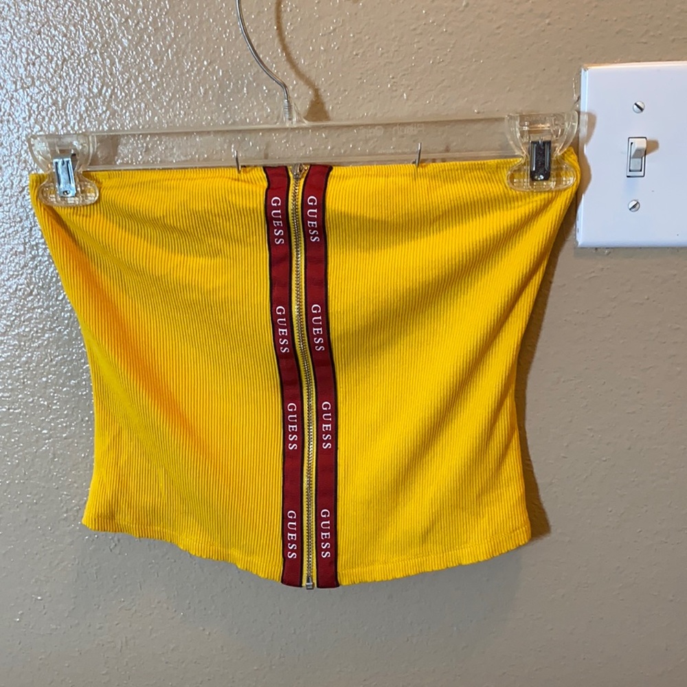 Yellow Guess Crop Top.